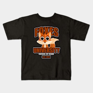 Foxes University Kids T-Shirt